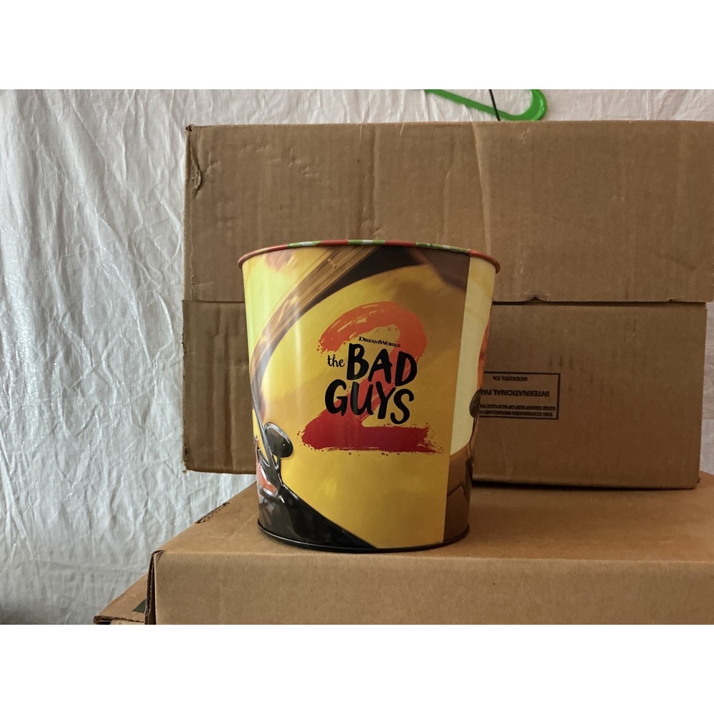 The Bad Guys Dreamworks Movie Theater Promo Collectible Popcorn Bucket